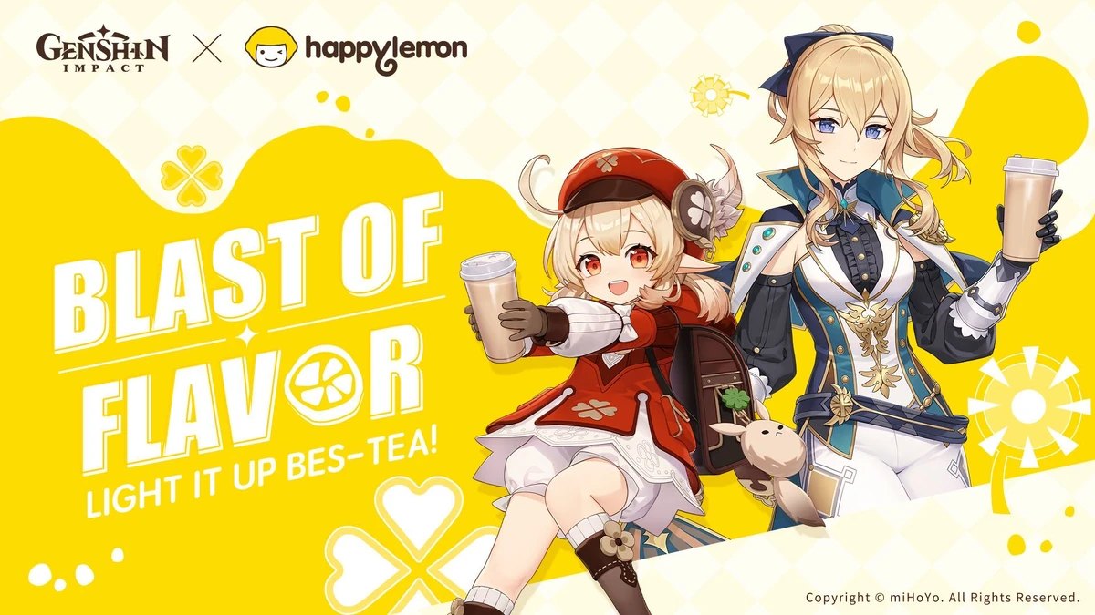 Genshin Impact ชวนคุณดื่ม Happy Lemon พร้อมแจก Primogems ฟรี!