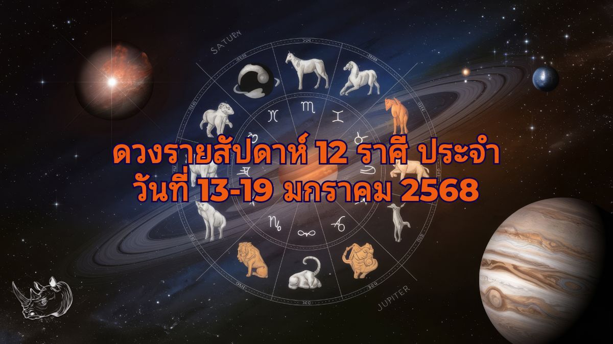 ดวงรายสัปดาห์ 12 ราศี ประจำวันที่ 13-19 มกราคม 2568 เตรียมตัวรับสิ่งดีๆ
