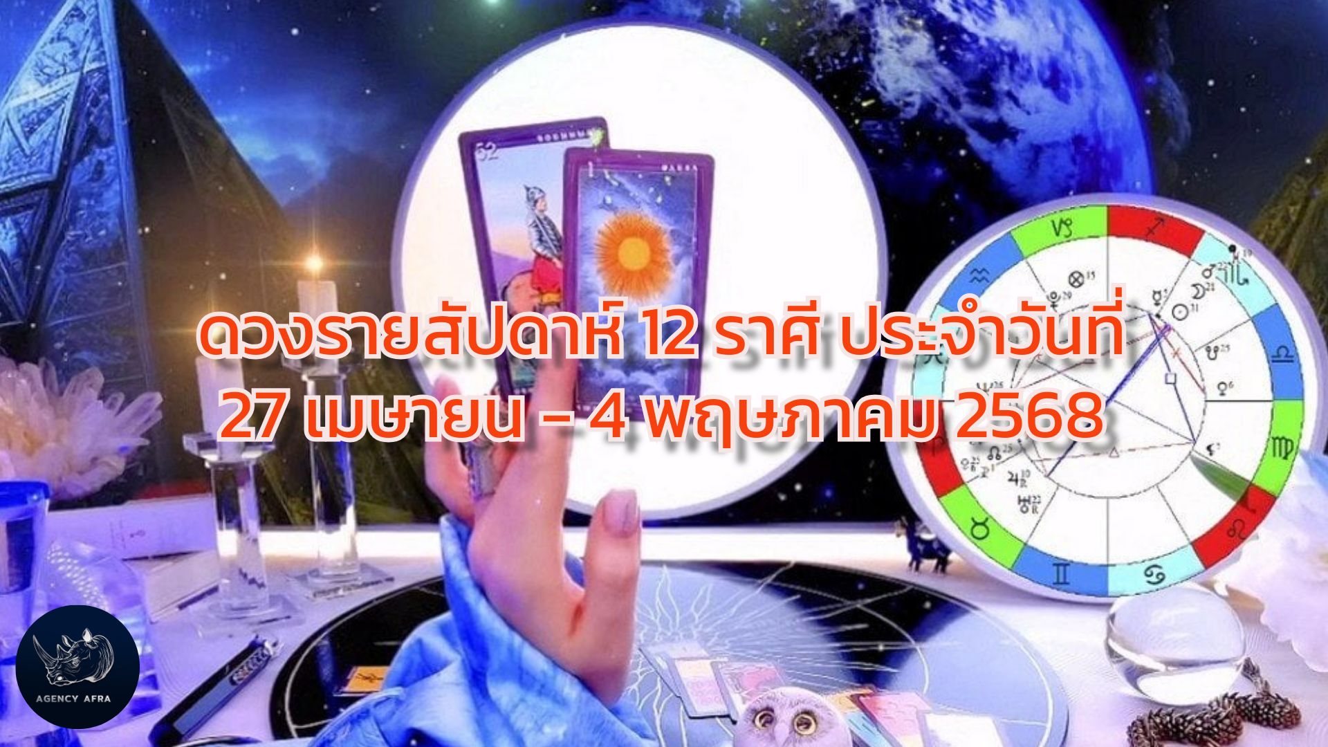 ดวงรายสัปดาห์ 12 ราศี ประจำวันที่ 27 เมษายน - 4 พฤษภาคม 2568 โค้งสุดท้ายก่อนราหูย้าย เตรียมพร้อมรับการเปลี่ยนแปลง