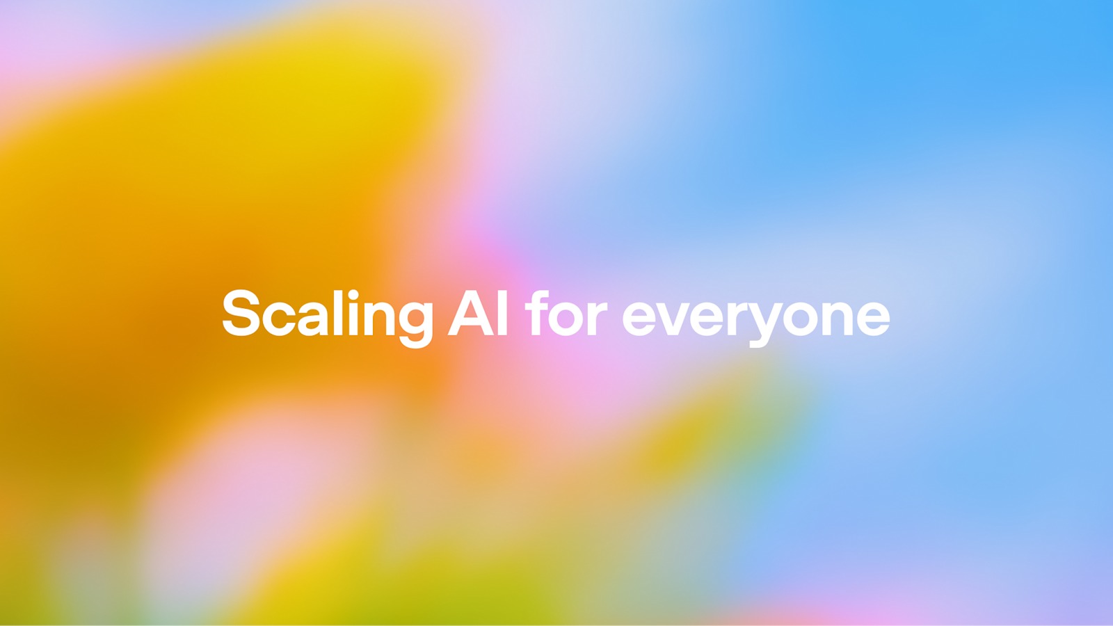 Scaling AI for Everyone สรุปแผน OpenAI ทุ่ม 1.1 แสนล้าน ยกระดับ AI สู่มือทุกคน